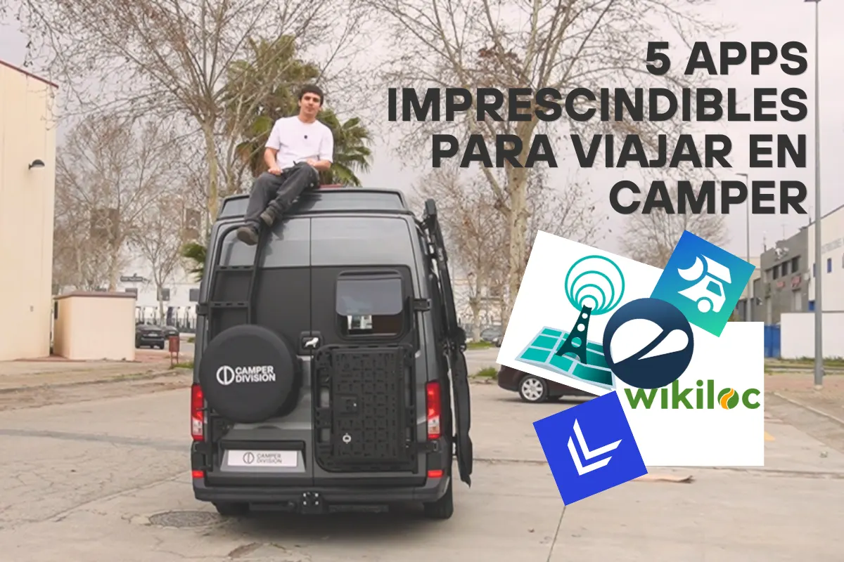 apps para viajar en camper en España con mapa de rutas 4x4 y localización de áreas