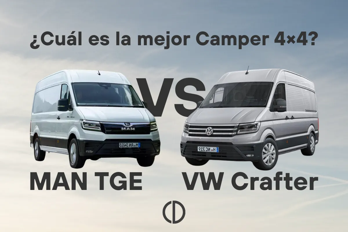 MAN TGE vs Volkswagen Crafter comparativa para camperizar y viajar en camper